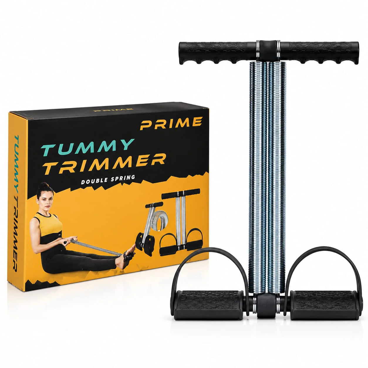 Double Spring Tummy Trimmer | Resistance Fitness Equipment for Home Gym