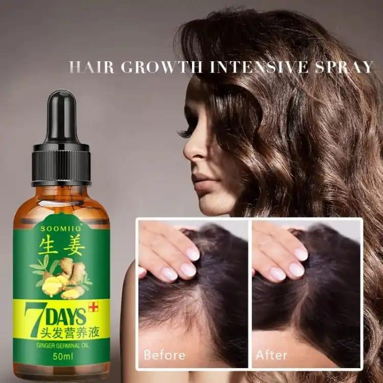 7 Day Hair Growth Serum| Ginger Hair Nutrient Solution 30ML